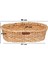 El Yapımı Doğal Hasır Ekmek Sepeti – 30X20X8 cm | Dekoratif Sunum ve Organizer Sepet | Mutfak, Sofra ve Ev Dekorasyon Ürünü 4