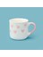 Houseware Kalp Desenli Porselen Kupa - Beyaz / Pembe - 320 ml 1