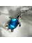 Okyanus Mavisi Caretta Caretta Çelik Kolye 2