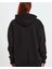 Kadın Baskılı Kapüşonlu Sweatshirt - Siyah 3