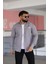 Erkek Kot Gömlek Slim Fit, Çift Cepli Geniş Düğmeli Likrasız Gömlek 3