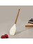 Akasya Saplı Silikon Servis Spatulası - Kahverengi / Krem 2