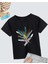 Kız Çocuk Baskılı T-Shirt- Siyah 1