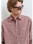 MV Baskılı Kareli Kırmızı Gömlek 0211686-90909 10