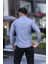 Saklı Düğmeli Slim Fit Klasik Yaka Uzun Kol Pamuk Gömlek 2