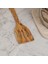 Zeytin Ağacı Delikli Spatula - Açık Kahverengi - 30 cm 2