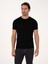 Erkek Siyah Slim Fit Bisiklet Yaka Triko T-Shirt 50309840-VR046 11