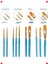 Sanatçı Fırçası Seti (10 Adet) Naylon Uçlu Çok Yönlü 3