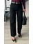 Siyah Kemerli Kesik Paça Premium Jean 3