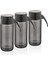 C506X3 Siyah Inci 3'lü Sos Şişesi Seti - Siyah 2
