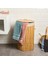 Living Katlanır Yuvarlak Bambu Kirli Çamaşır Sepeti - Bej - 60 Lt 2