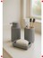 Gri Oval Akrilik 3 Parça Banyo Seti 5