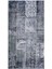 Kadife Patchwork Halı - Gri - 80X150 cm 1