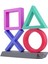 Playstation Için 3 Işık Modlu Oyun Odası Aksesuarı ile Simgeler Işık 5