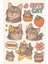 Kedi Telefon Laptop Notebook Tablet Defter Matara Stiker Etiket ST2254 1