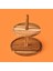 Houseware 2 Katlı Akasya Sunumluk - Kahverengi - 23 cm 3