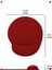 Ergonomik Jel Bilek Destekli Mouse Pad Kırmızı 3