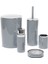 Lenox 5'li Banyo Aksesuar Set - Gri 2