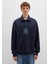 M Logo Baskılı Lacivert Sweatshirt 0S10494-70490 8