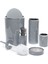 Lenox 5'li Banyo Aksesuar Set - Gri 3