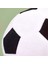 Soft Futbol Topu Figürlü Yastık - Siyah / Beyaz - 30X30 cm 2