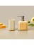 Bath Sau 2'li Banyo Sıvı Sabunluk Seti - Bej / Gri 1