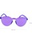 Sert Mika Oval Şekilli Çerçevesiz Mor Gözlük Parti 5X14 cm 3