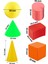 Geometrik Cisimler ve Şekiller 1 Paket Matematik Ders Materyali 10 Parça Prizma Küp Silindir Küp Kon 2