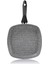 Cory Yanmaz Yapışmaz Kare Grill Tava - Gri - 28 cm 2