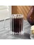 Stripe Long Çift Cidarlı Kupa - Şeffaf - 280 ml 3