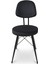 Kav Mutfak Sandalyesi, Yemek, Bahçe, Kafe, Modern Sandalye - Siyah Kumaş 7