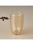 Çift Cidarlı Latte Bardağı - Amber - 450 ml 2