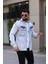 Erkek Kot Gömlek Rahat Kalıp, Çift Cepli, Düğmeli Denim Gömlek 2