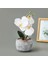 Etnik Desenli Beton Saksı Real Touch Orkide - Asorti - 28X12X12 cm 2