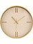 Dekoratif Krem Kadran Çizgi Rakam Duvar Saati - Altın - 29 cm 1