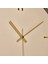 Dekoratif Krem Kadran Çizgi Rakam Duvar Saati - Altın - 29 cm 3