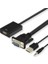 VGA To HDMI Dönüştürücü Çevirici Kablo Adaptör Görüntü Ses Destekli 2