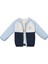Kot Pantolonlu Buz Mavi Yağmurluklu Erkek Bebek Üçlü Takım 4