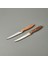 2'li Steak Bıçağı - Kahverengi - 19 cm 2