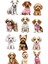 Köpekler Telefon Laptop Notebook Tablet Defter Matara Stiker Etiket ST2210 1