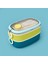 Healty Iki Katlı Çelik Yemek Kabı - Sarı / Mavi - 1,3 Lt 1