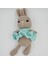 Mavi Elbiseli Tavşancık Amigurumi Oyuncak 2