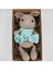 Mavi Elbiseli Tavşancık Amigurumi Oyuncak 4