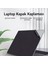 Laptop Kapak Koruyucu Kaplama Yapışkanlı Alkantara Kumaş 33X48 Cm. Siyah 1