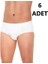 Erkek Slip-Külot - 6 Adet - Beyaz 1