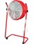 Ayas Devekuşu Retro Tekerlekli Sanayi Tipi Vantilatör - Kırmızı 2