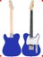 Tele Stili Mavi Elektro Gitar, Akçaağaç Klavye 2
