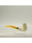 El Yapımı Lületaşı Pipo Bent – Amber Görünümlü Ağızlık, 16 cm Bo, Filtre Takılabilir, Kutulu 3