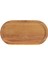Akasya Oval Servis Sunum Tabağı - Kahverengi - 18,8x9,6x1,6 cm 2
