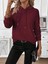 Kadın Uzun Kollu Kapşonlu Bağcıklı Şardonlu Kaşkorse Bluz 1